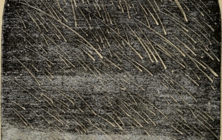 Andrew Ellicot - Rysunek spadających meteorytów, Z Astronomia dla Amatorów (1904)